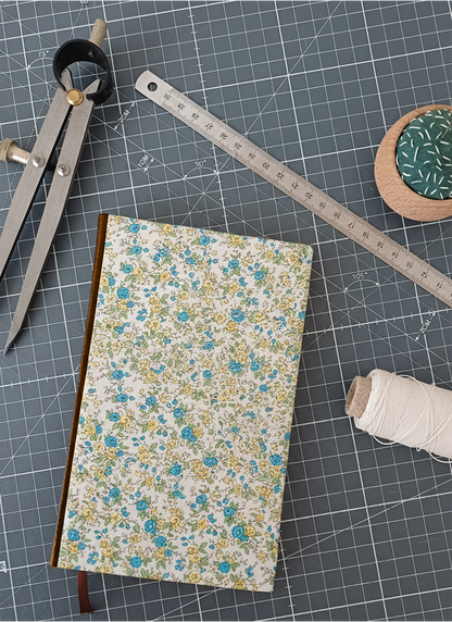 Carnet Hortense - Style Liberty bleu