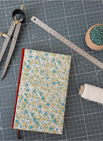 Carnet Hortense - Style Liberty bleu