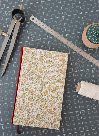 Carnet Hortense - Style Liberty corail