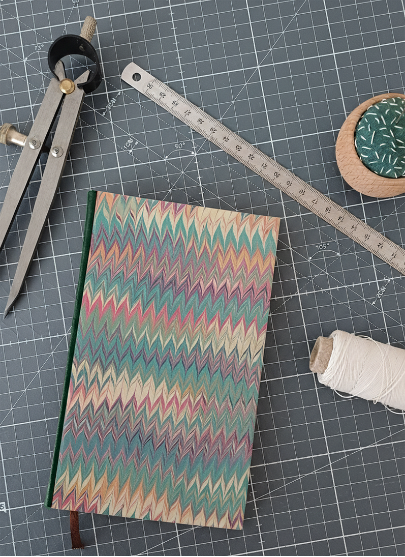 Carnet Hortense - Marbré chevrons