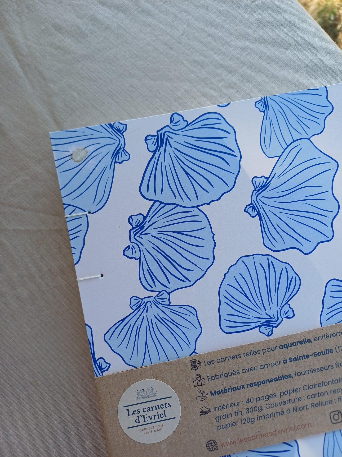 Carnet "imparfait" pour aquarelle - Océane
