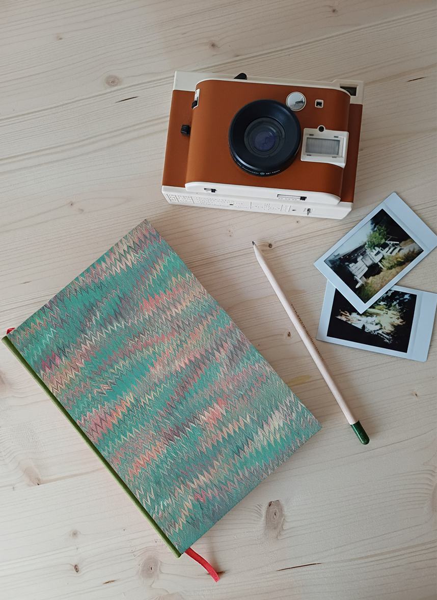 Carnet Rosalie - Marbré chevrons