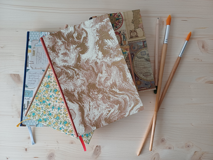 Carnet Rosalie - Marbré or