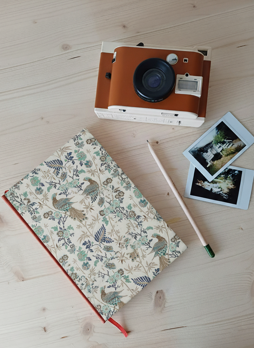 Carnet Rosalie - Paons dorés